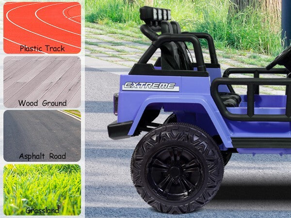 Kids Electric 12V Ride-On Jeep Truck with Remote Control and Powerful Battery
