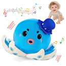 SAIMAND Plush Musical Crawling Crab Baby Toy with 40 Song Recordings