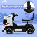 Dual Function Electric Ride-on Truck for Kids with Music and Horn Sound