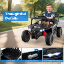 12V Electric Ride-On Car for Kids with Remote Control, LED Lights, and Music