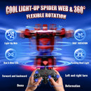 Illuminated Transforming RC Car for Boys Aged 3-12 with Web Hood and Underbody Lights