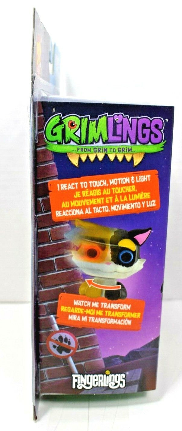 Interactive Fingerlings Grimlings Scaredy Cat Toy with Expressive Animations