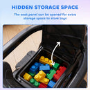 Aosom Multifunctional Black Push and Slide Toy Car with Sound and Light Features