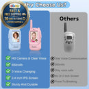 Rechargeable Two-Way Video Walkie Talkies for Kids - 2 Pack in Pink and Blue