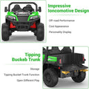 24V 4WD Electric Dump Truck with Remote Control for Kids Ages 3 and Up