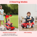 OLAKIDS 10061 Red 3-in-1 Mercedes Benz Push Car Ride-On Toy