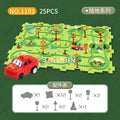 Kids' DIY Electric Train Puzzle Set with Automatic Car Assembly