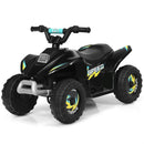 Black 6V Electric Quad ATV Ride-On Toy for Toddlers with 4 Wheels