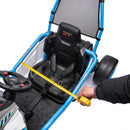 24V 400W Children's Electric Drift Go-Kart with Roll Cage, Safety Harness, and Bluetooth