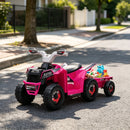 Pink 6V Electric Ride-On Car with Trailer for Kids Aged 18-36 Months
