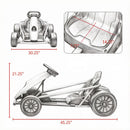 Electric Blue Go Kart for Kids Ages 8-12