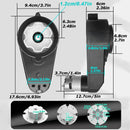 Set of 2 - 12V RS550 Motors with Steel Gearbox for Kids' Ride-On Cars