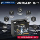 High-Performance 12V 10AH Lithium LiFePO4 Battery for Motorcycles, ATVs, UTVs, and Jet Skis