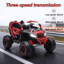 24V 400W Kids Electric UTV with Remote Control, 4-Wheel Suspension, Bluetooth Music, and LED Lights