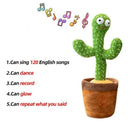 Interactive Plush Dancing Cactus Toy that Repeats Your Words and Sings