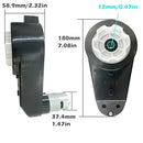 Set of 2 High-Speed 12V RS550 Motors with 40000 RPM Gearbox and Black Coupler