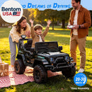 12V Children's Electric Ride-On Truck with Remote Control and Dual 35W Motors, Max Speed 3.5MPH