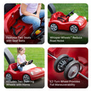 Dual Seat Push-Along Roadster for Kids
