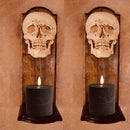 volnyus Set of 2 Black Flat Top Flameless LED Pillar Candles, 3x3 Inches