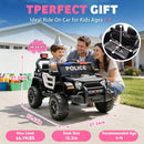 12V Electric Police Car Ride-On for Kids Aged 1-4 with Parental Control