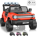 24V Kids Electric Ride-On Car with Switchable 4WD/2WD, LED Lights, and Rear Storage