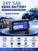 24V 5Ah Lithium Power Battery for Ride-on Toys with 29.4V 1A Charger