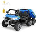 Electric Blue 2-Seater Dump Truck for Kids - 24V Ride On Vehicle