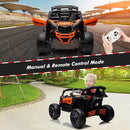 Electric 4-Wheel Drive UTV for Kids - 2-Seater Off-Road Ride-On with Remote Control