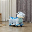 Blue 6V Electric Ride-On Animal for Kids with Music