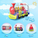 Interactive 360° Rotating Train Toy Featuring Lights and Sounds - Perfect for Children Aged 3 and Up