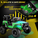 24V Kids Electric Ride-On Truck with Bluetooth, 2-Seater, Dual 200W Motors, Remote Control