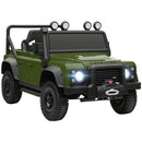 Green Land Rover Off-Road Ride-On Electric Car for Kids