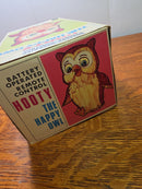 Alps Toys 1960s Hooty The Happy Owl Battery Operated Toy Japan MIB JRRDS