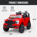24V Kids 2-Seater Ride-On Car, Official Ford F-150 Shelby Edition