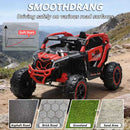 24V 400W Kids Electric UTV with Remote Control, 4-Wheel Suspension, Bluetooth Music, and LED Lights