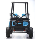 24V 4WD Blue Kids Golf Cart Ride-On with Remote Control, LED Lights, Sounds, and Two Seats