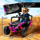 12V Pink Remote-Controlled Kids UTV Truck