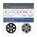 18-Inch Black Wheel Skins Set for 2019-2022 Chevy Blazer - 4-Pack
