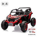 24V Electric 4WD Red 2-Seater Kids Ride-On Car with Remote Control