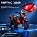 12V Battery-Powered Kids Motorcycle Ride-On with Illuminated Wheels