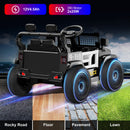 OROFULL 12V Police Ride-On Car with Remote Control and Music for Kids