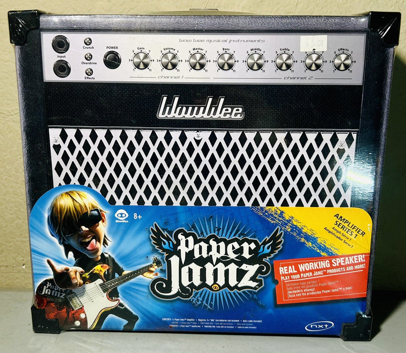 Paper Jamz Amplifier Series 1 Silver Black with Audio Cable Included