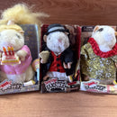 Set of 3 Vintage Dancing Hamsters - Birthday Girl, Maverick, Jimbo