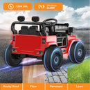 OROFULL Red 12V Electric Ride-On Car with Remote and Music for Toddlers