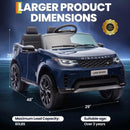 12V Remote Control Dual Motor Ride-On Land Rover Style Car for Kids - Dark Blue