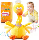13" Engaging LED Singing and Dancing Duck Toy with Voice Repeat Features