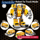 WATUDOU 5-in-1 Transforming Construction Vehicle and Robot Toy Set