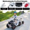 Battery-Powered Kids ATV Ride-On Car with Detachable Trailer