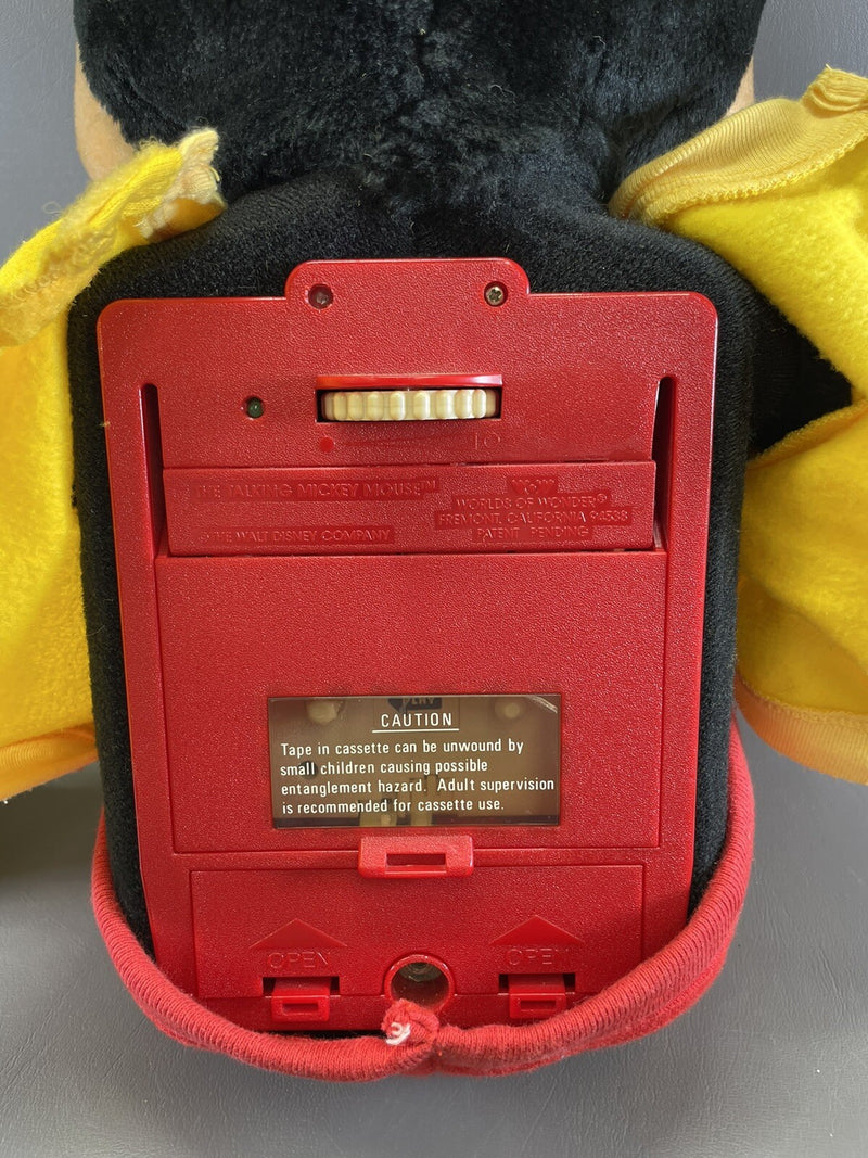 1986 Worlds of Wonder Talking Mickey Mouse Disney Cassette Player Non-Functional