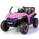 12V Dual-Seater Electric UTV Ride-On for Kids with Suspension, Lights, and Music